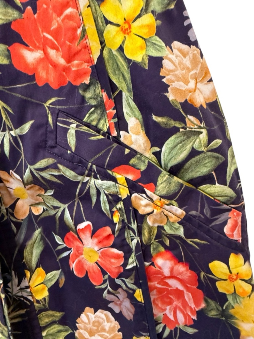 Marissa Webb "Dolly" Floral Button Down Mini Dress Navy Multi Color Size 2 - Picture 6 of 14